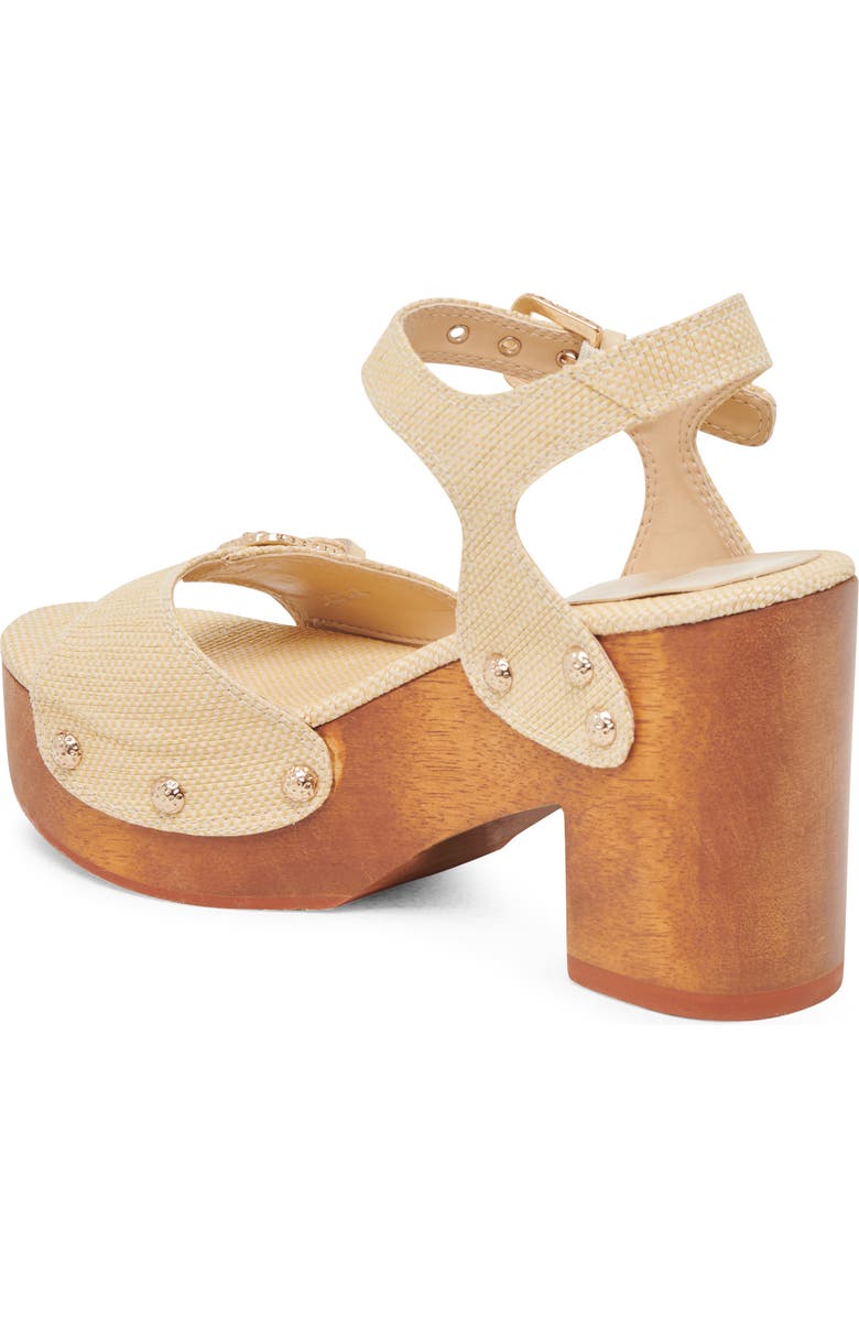 Dolce Vita Yandy Ankle Strap Platform Sandal, Alternate, color, Light Natural Raffia