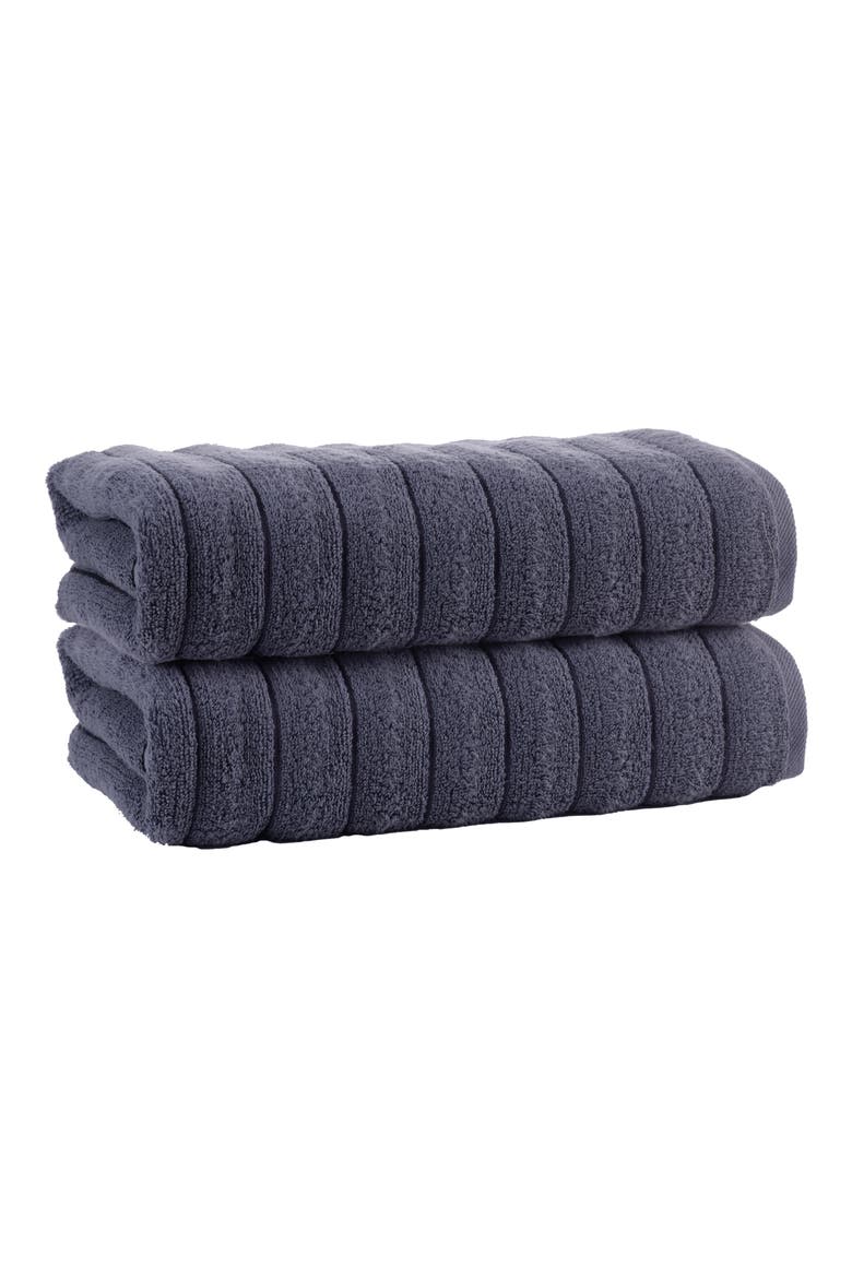 Vague 3-Piece Bath Towel Set, Main, color, ANTHRACITE