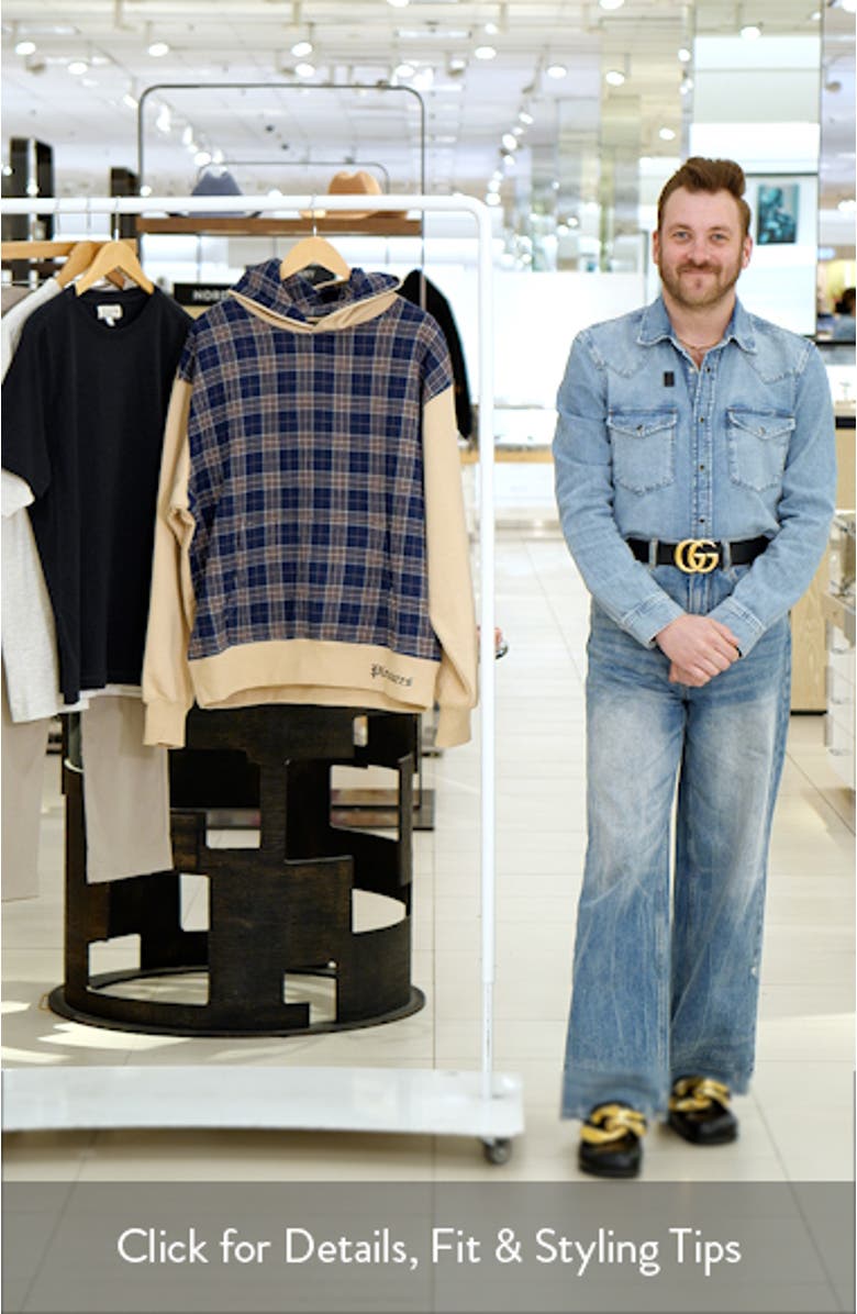 Career Contrast Plaid Hoodie