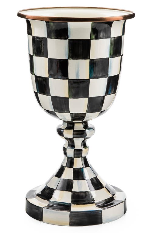 Mackenzie-childs Mackenzie Childs Courtly Check Pedestal Vase In Multi