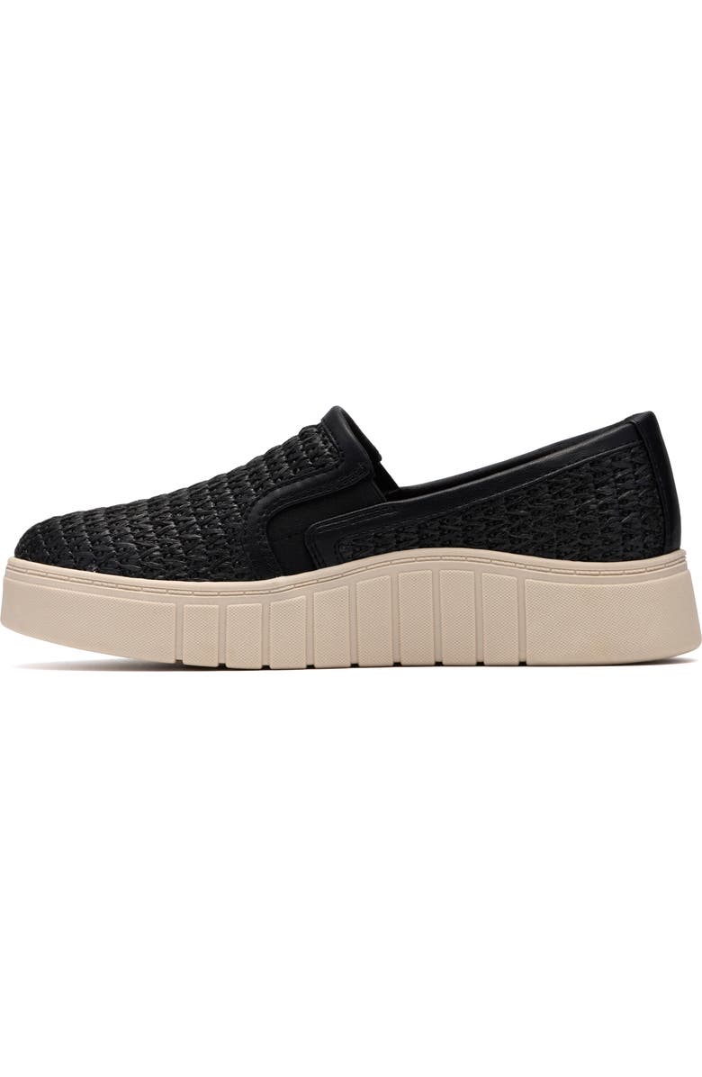 Clarks<sup>®</sup> Mykah Shine Platform Slip-On Sneaker - Wide Width Available, Alternate, color, Black Interest