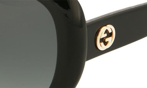 Gucci 55mm Oval Sunglasses