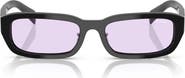 Prada 55mm Rectangular Sunglasses