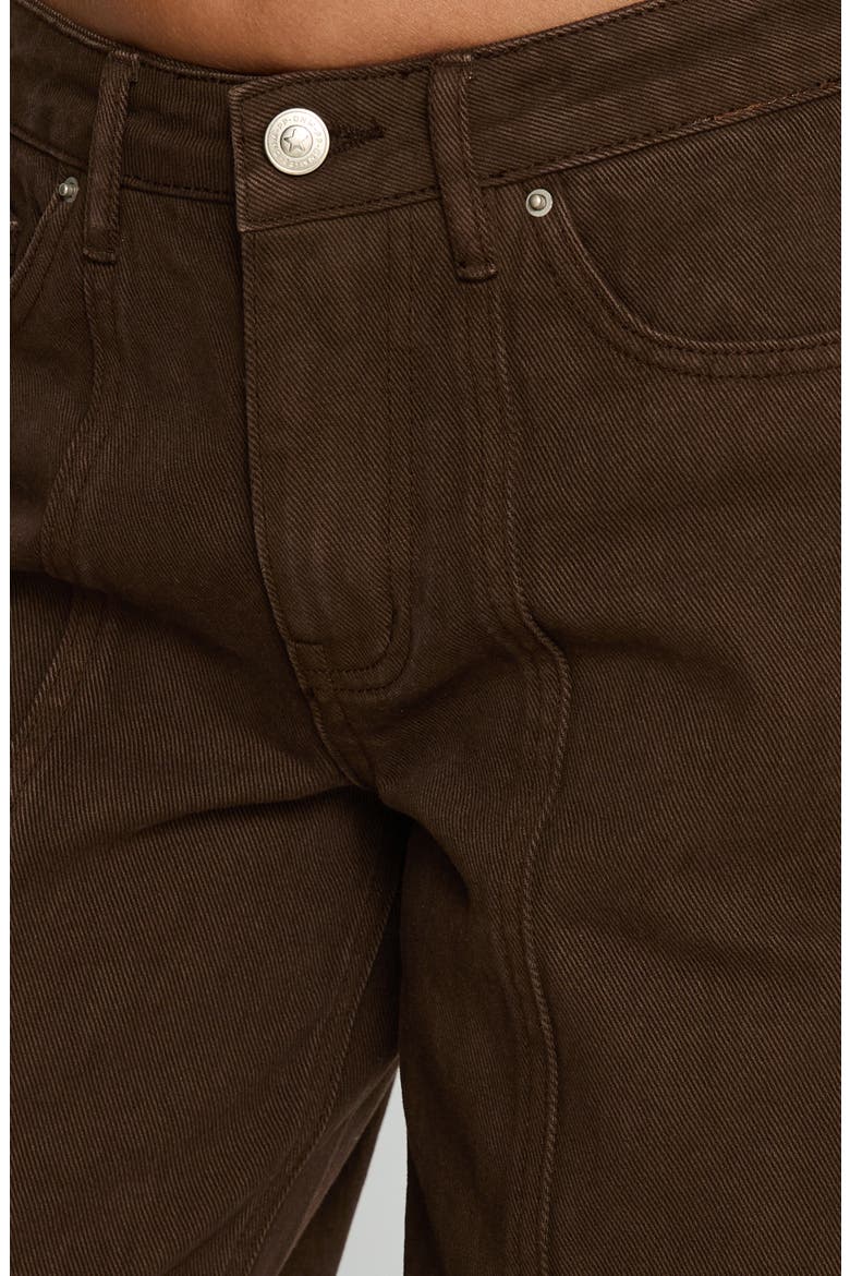 Lando Low Rise Straight Leg Jeans, Alternate, color, CHOCOLATE