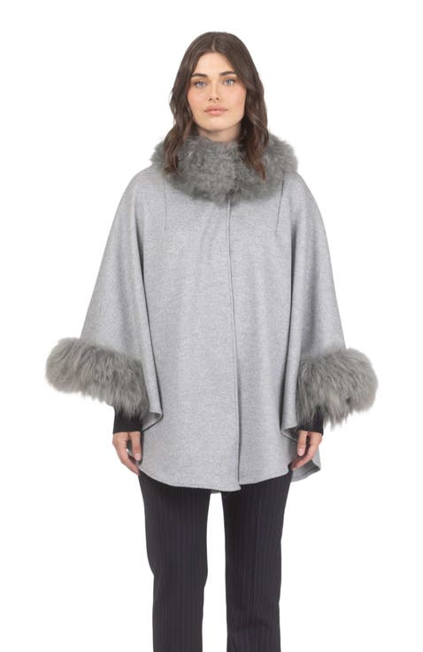 Wool And Cashmere Cape