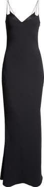 TOM FORD Satin Trim Crepe Slipdress