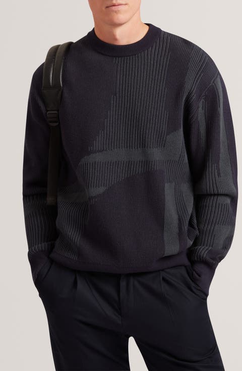 Wilan Rib Abstract Sweater