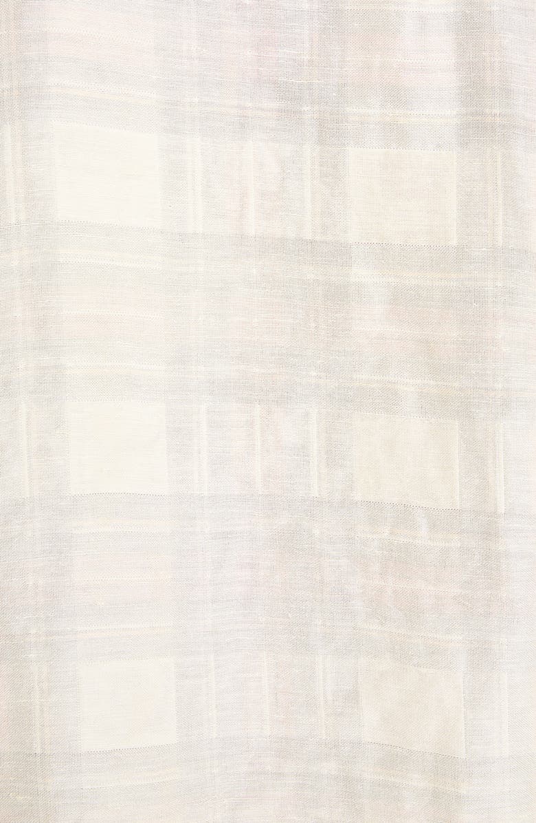 Acne Studios Sadira Check Linen Blend Shirt, Alternate, color, 