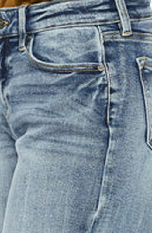 Kancan Venice Mid Rise Wide Leg Jeans In Blue