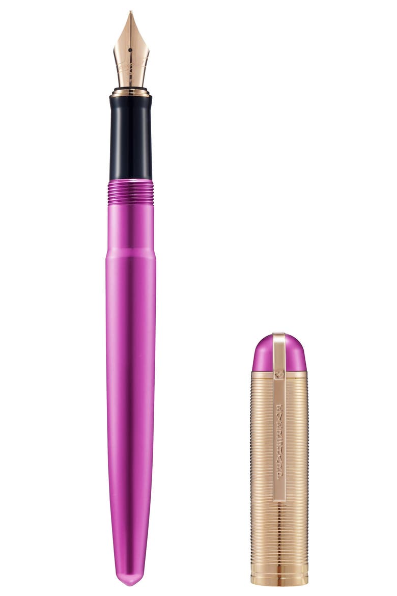 Skyline Royal Purple Rose Gold Trim Fountain Pen, Main, color, Royal Purple Fine