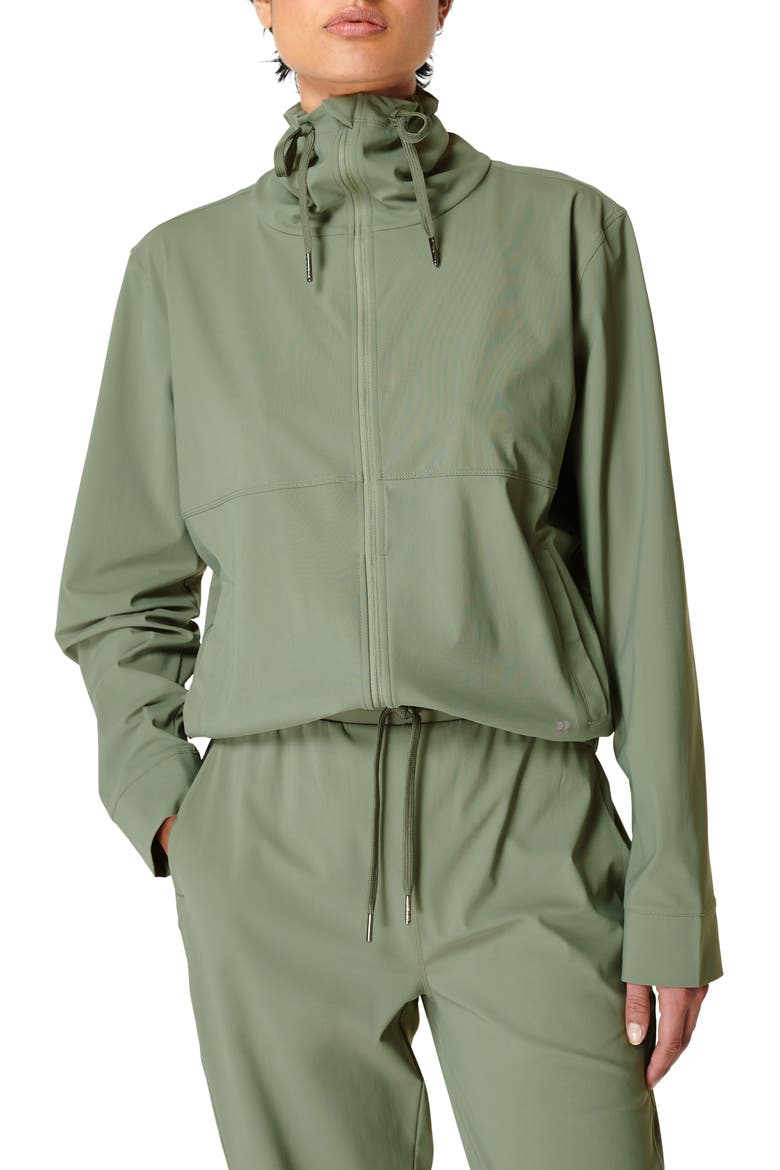 Explorer Zip Jacket, Main, color, HEATH GREEN