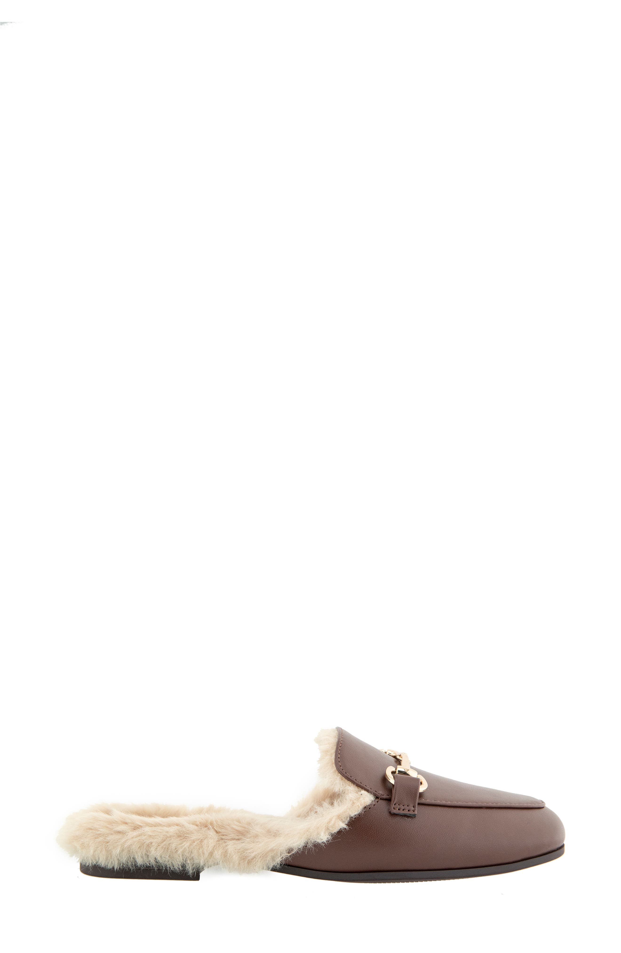Zorie Faux Fur Bit Mule, Alternate, color, ESPRESSO