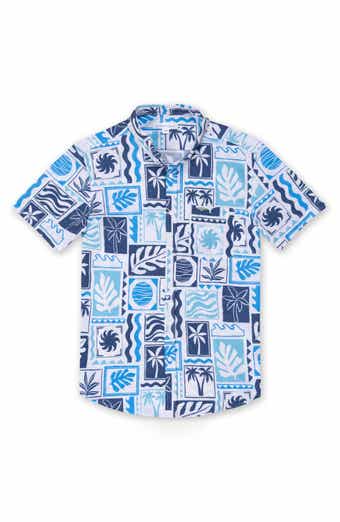 Vintage Summer Kids' Coastal Button Down Shirt