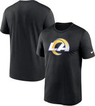 Nike Men's Nike  Black Los Angeles Rams Legend Logo Performance T-Shirt