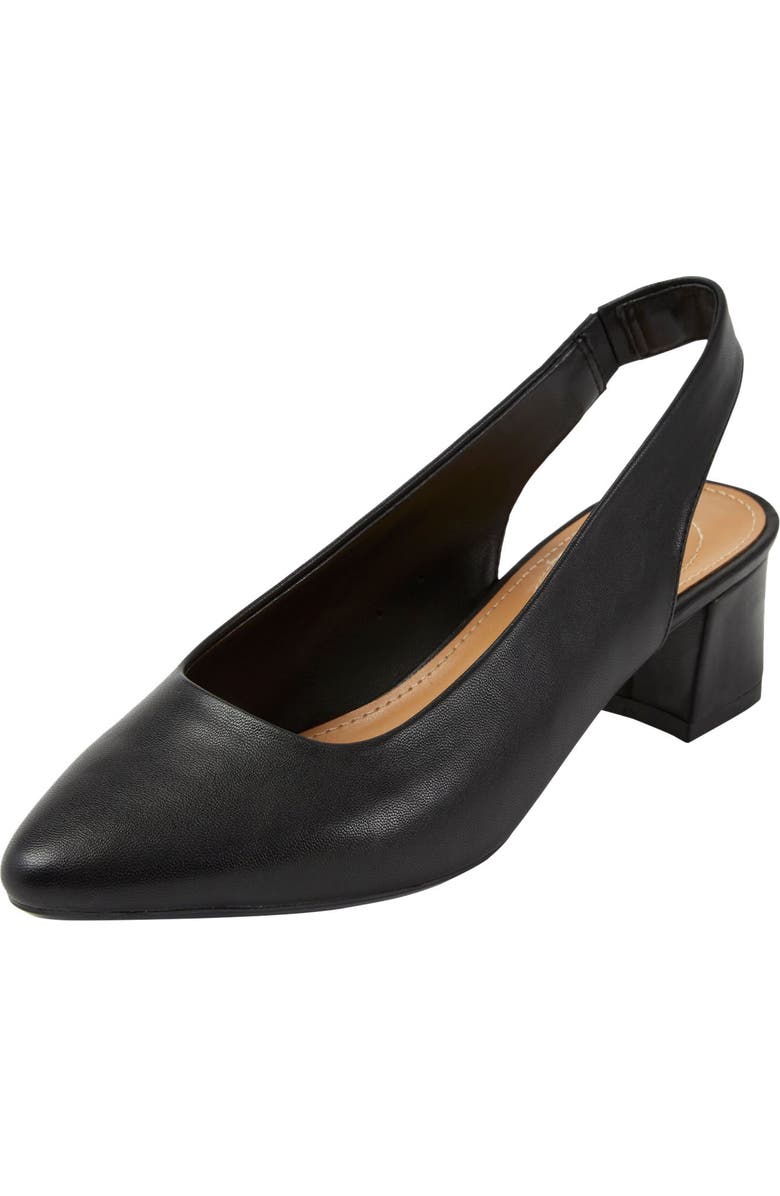 Comfortview The Mea Slingback, Main, color, Black