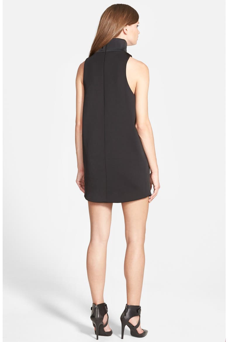 'Bounce Back' Minidress, Alternate, color, BLACK