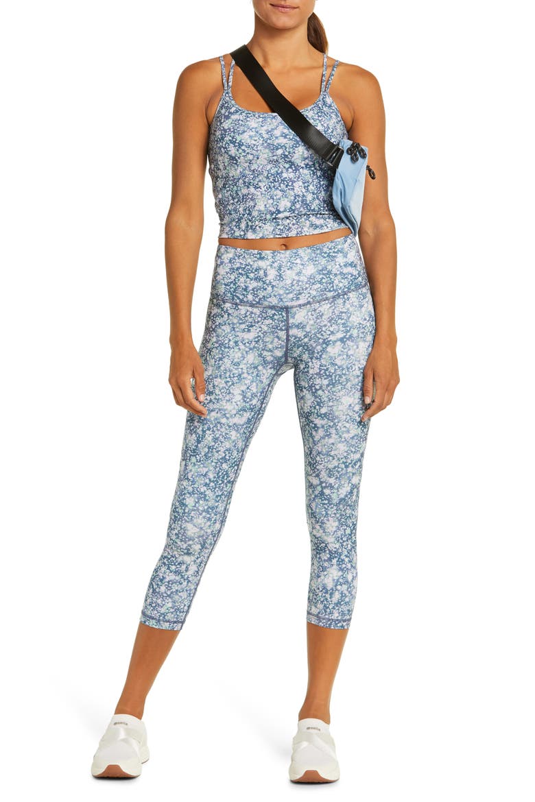 Studio Lite Camo Print Tank, Alternate, color, BLUE MARLIN FLOWER FIELDS