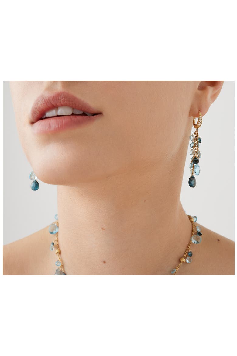 Paradise Mixed Topaz Drop Earrings, Alternate, color, 18K YELLOW GOLD