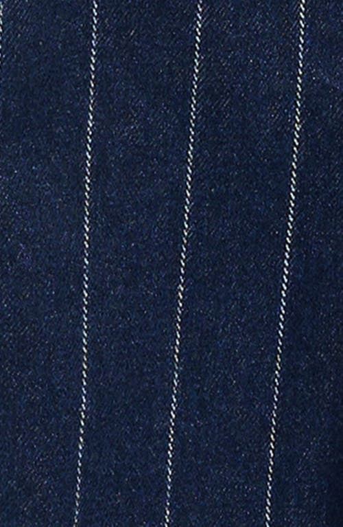 Bobo Choses Choo Choo Pinstripe Dungarees In Blue