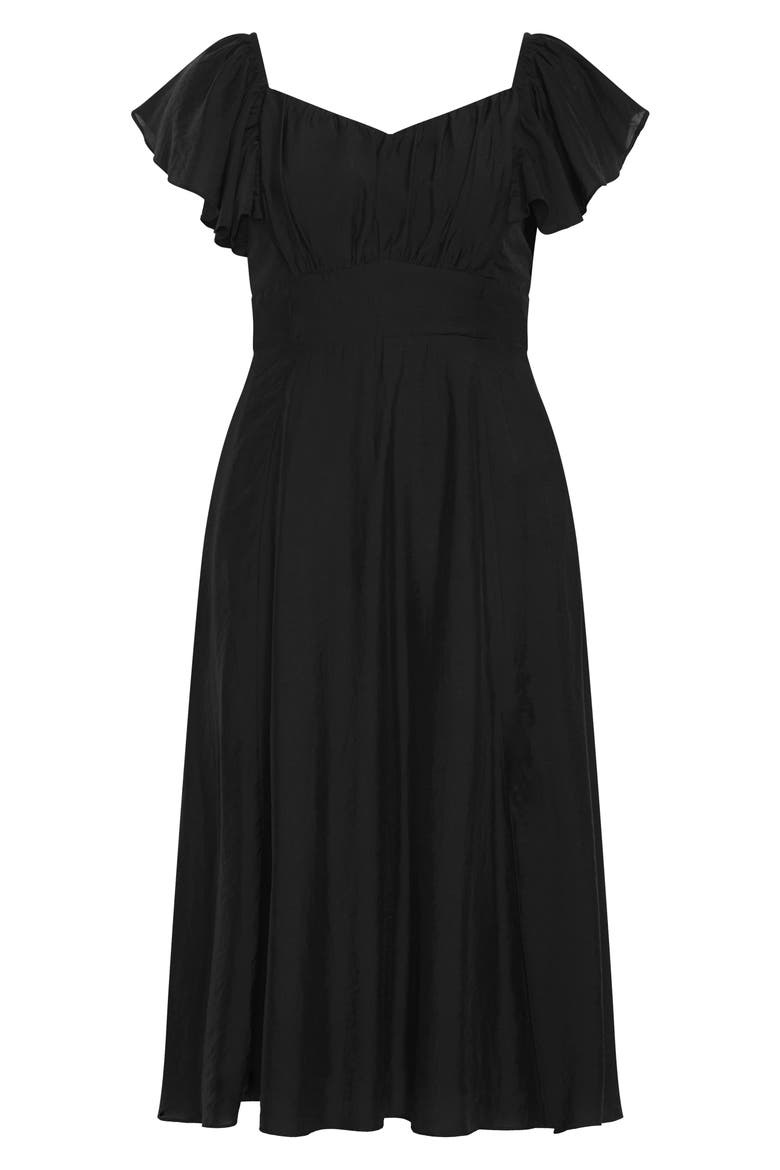 Alisa TIe Front Dress, Alternate, color, BLACK