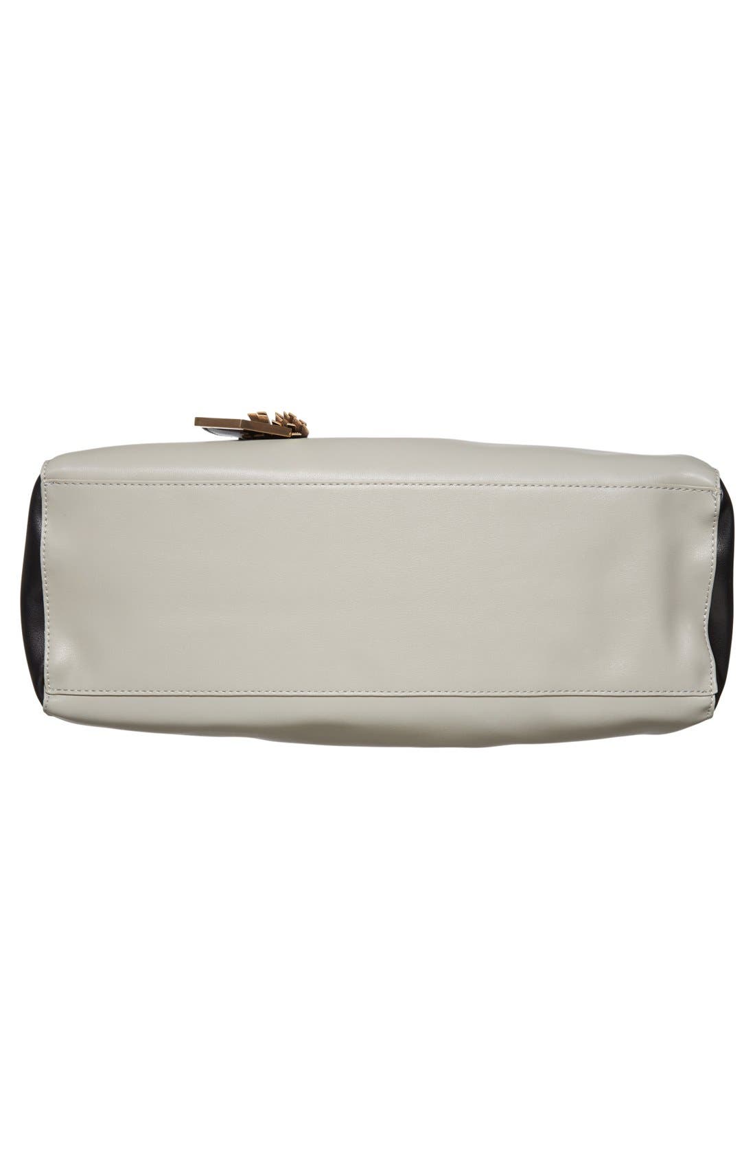 POVERTY FLATS by rian 'Colorful' Colorblock Faux Leather Shopper, Alternate, color, 