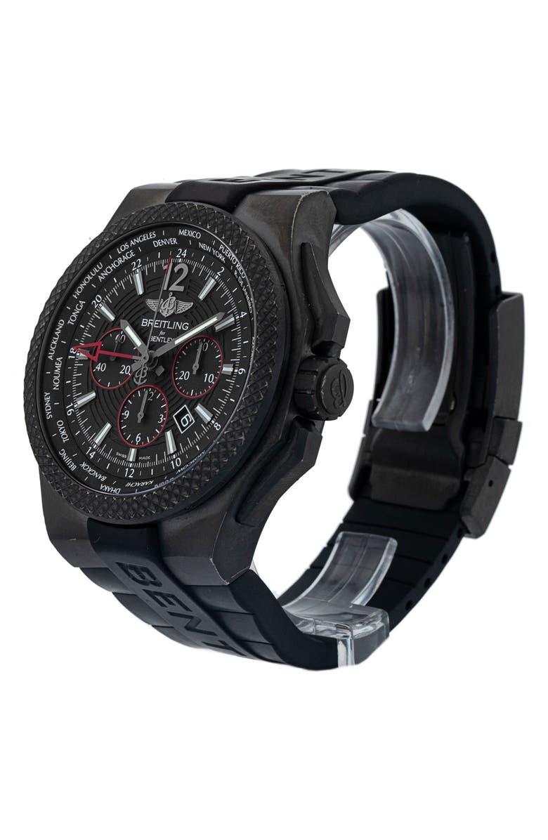 Watchfinder & Co. Breitling Preowned 2019 Bentley GMT VB0432 Rubber Strap Automatic Watch, 49mm, Alternate, color,