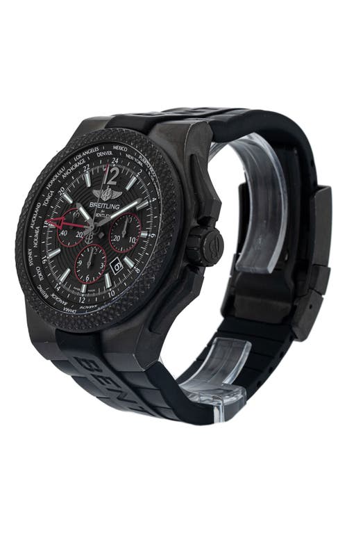 Watchfinder & Co. Breitling 2019 Bentley Gmt Rubber Strap Automatic Watch, 49mm In Black