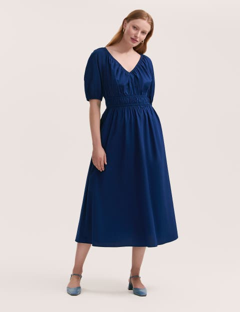 Piper Cotton 3/4 Sleeve Midi Dress