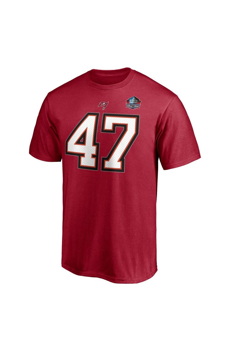 FANATICS Men's Fanatics Branded John Lynch Red Tampa Bay Buccaneers NFL Hall of Fame Class of 2021 Name & Number T-Shirt, Alternate, color, 