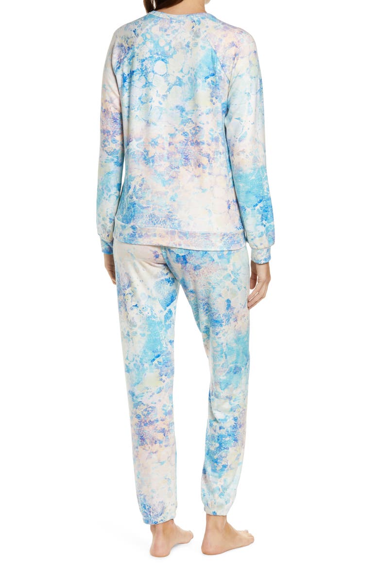 Peachy Jersey Pajamas, Alternate, color, BLUE