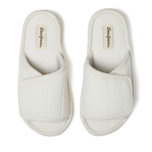 DEARFOAMS DEARFOAMS MICKEY TERRY ADJUSTABLE SHOWER SLIDE SLIPPER