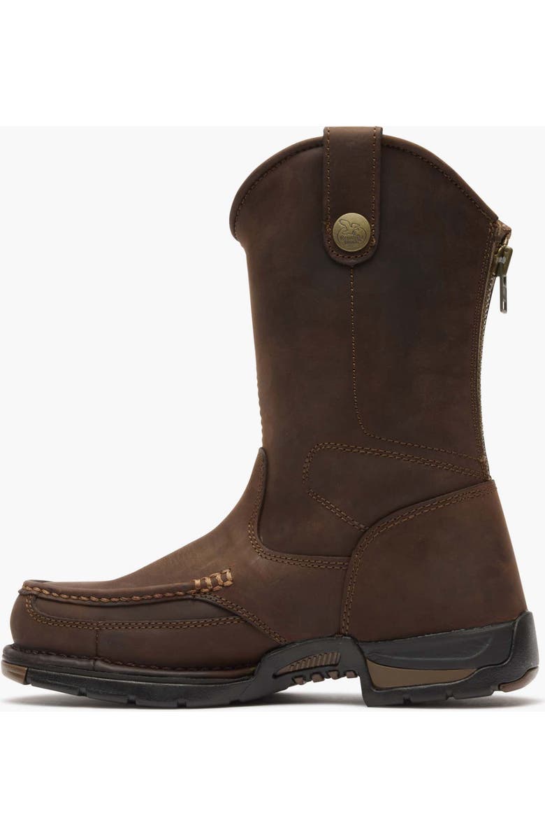 Georgia Boot Pullon Work Boot, Alternate, color, Dark Brown