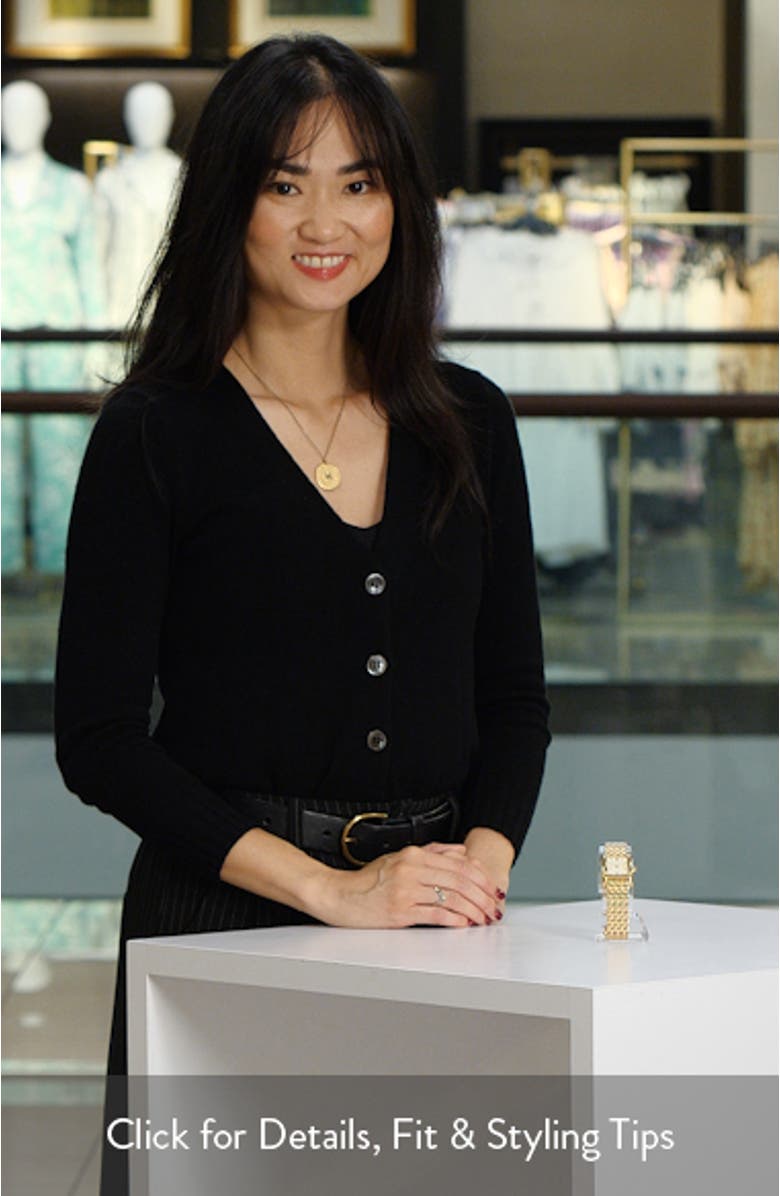 Eleanor Stainless Steel Bracelet Watch, 25mm x 34mm, sales video thumbnail