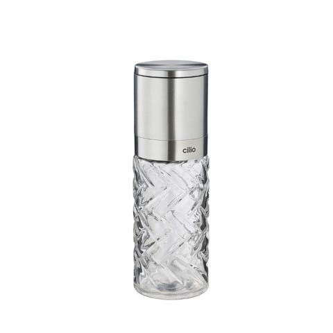 Cristallo Glass & Stainless Steel Salt and Pepper Mill