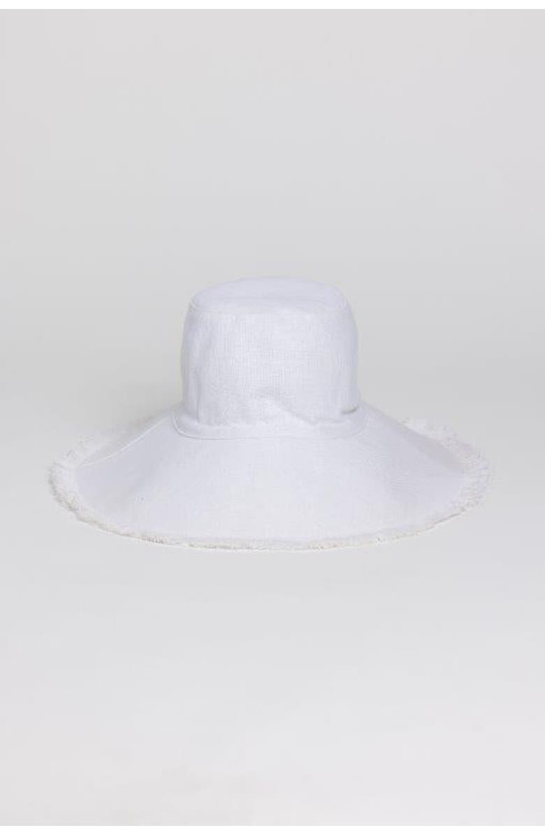 Hat Attack Canvas Packable Hat, Main, color, White