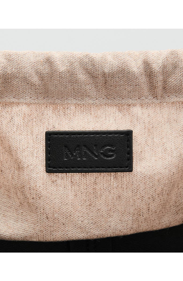 MANGO Faux Leahter Double Handle Bucket Bag, Alternate, color,