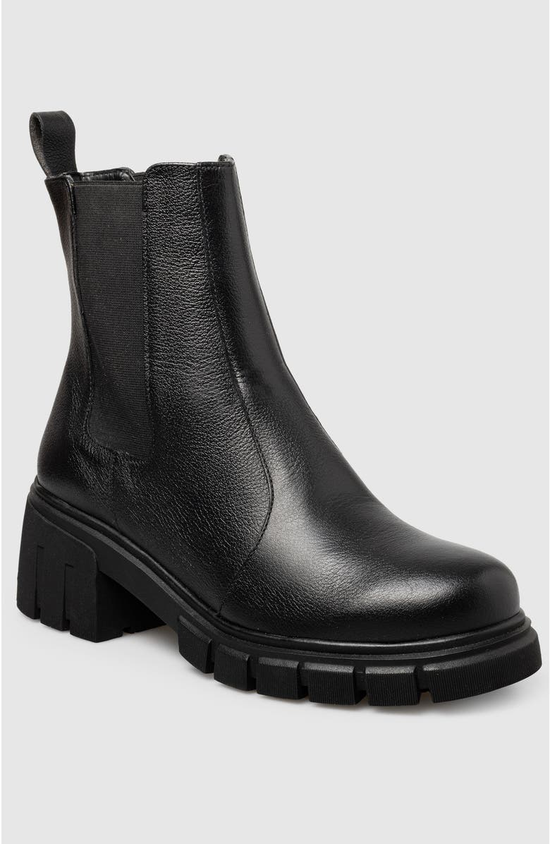 Manela Eje Chelsea Bootie, Main, color, Black