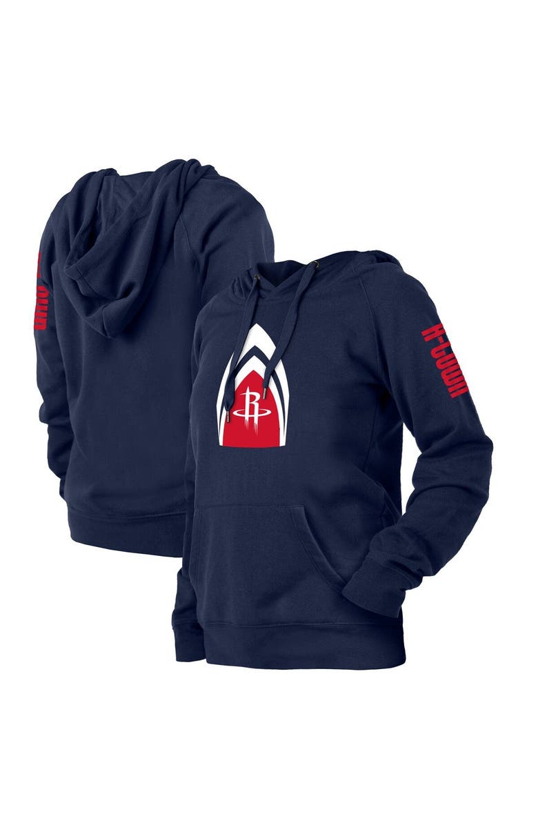New Era Women's New Era Navy Houston Rockets 2021/22 City Edition Pullover Hoodie, Main, color,
