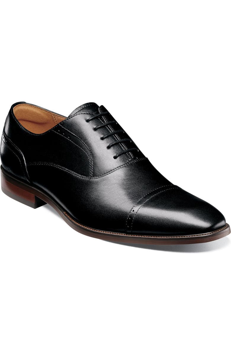 Florsheim Sorrello Cap Toe Oxford, Main, color, Black