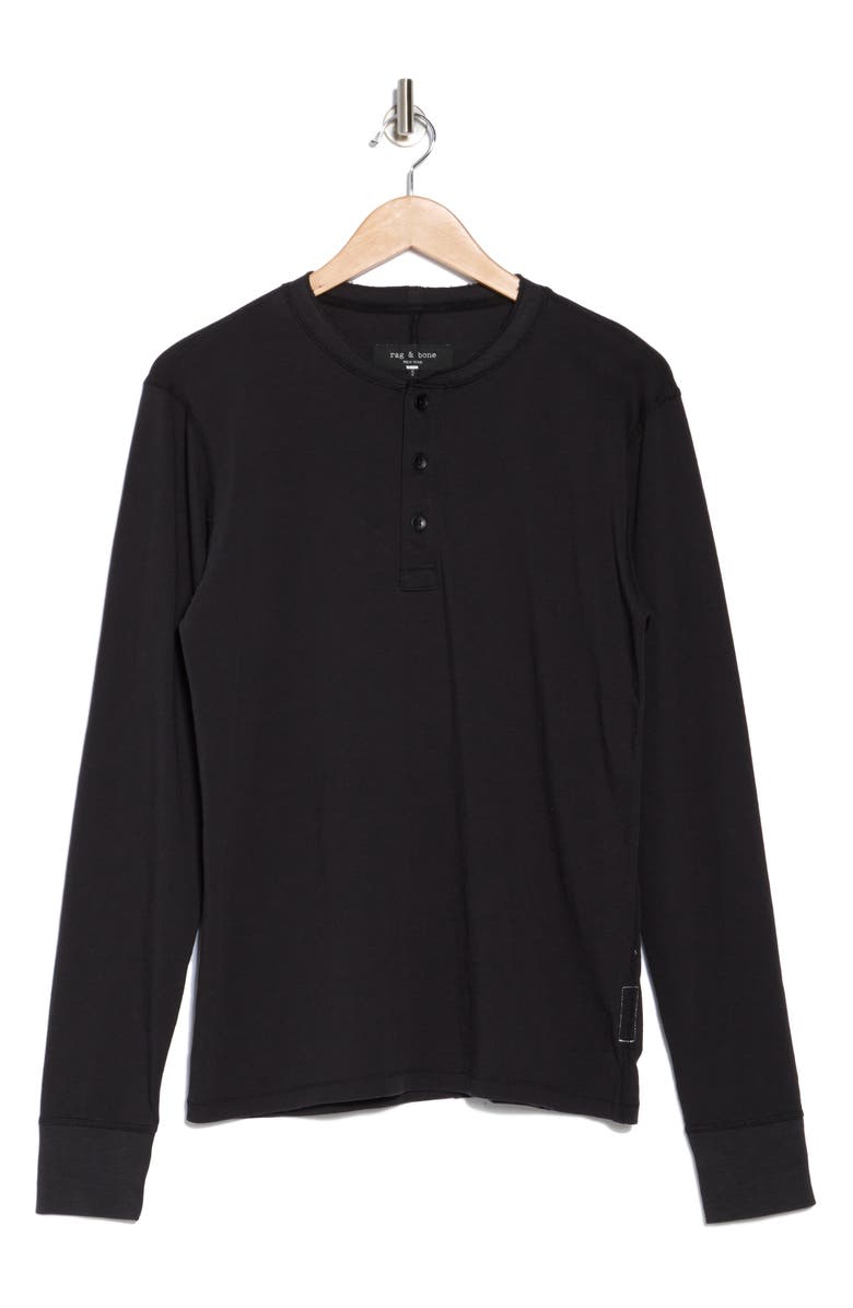 rag & bone Classic Long Sleeve Slubbed Henley, Alternate, color, 