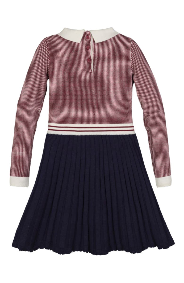 Hope & Henry Girls' Organic French Blocked Sweater Dress, Toddler, Alternate, color, 