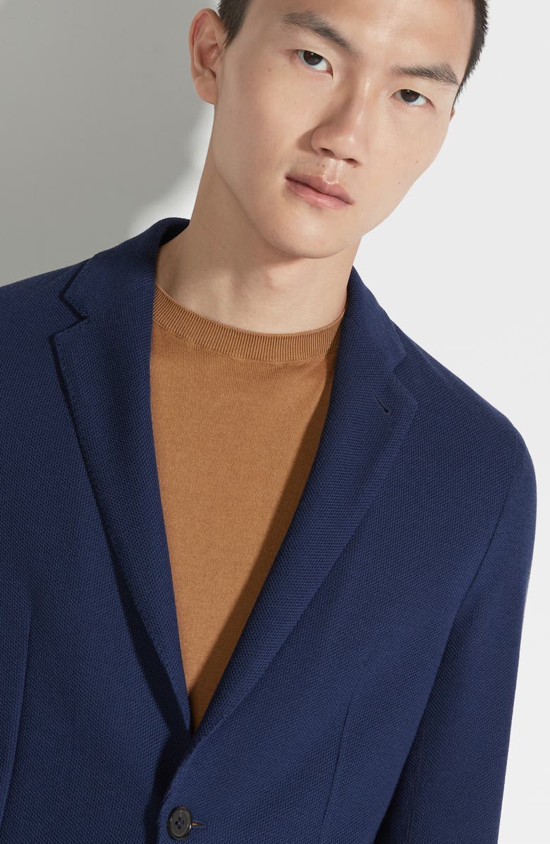 ZEGNA High Performance<sup>™</sup> Wool & Cotton Jersey Jacket, Alternate, color,