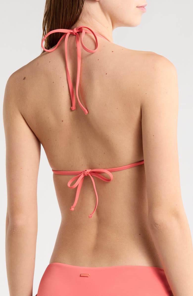 Roxy Classic Triangle Bikini Top, Alternate, color, Hot Coral