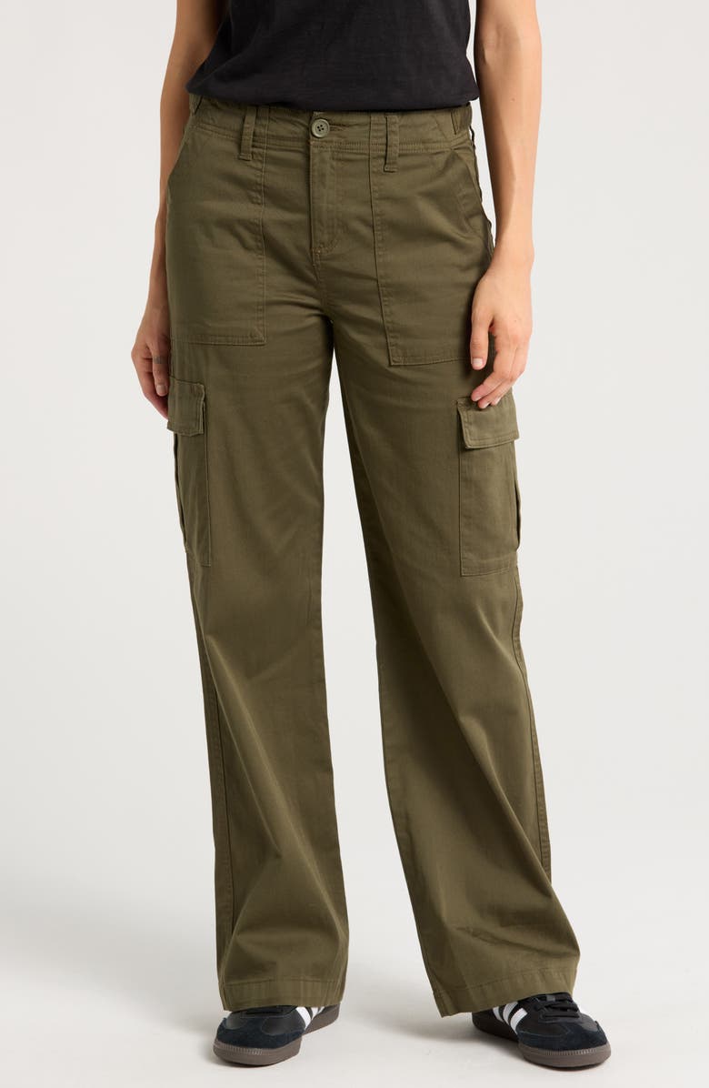 Sanctuary Unstoppable Brushed Cargo Pants, Main, color, Fatigue