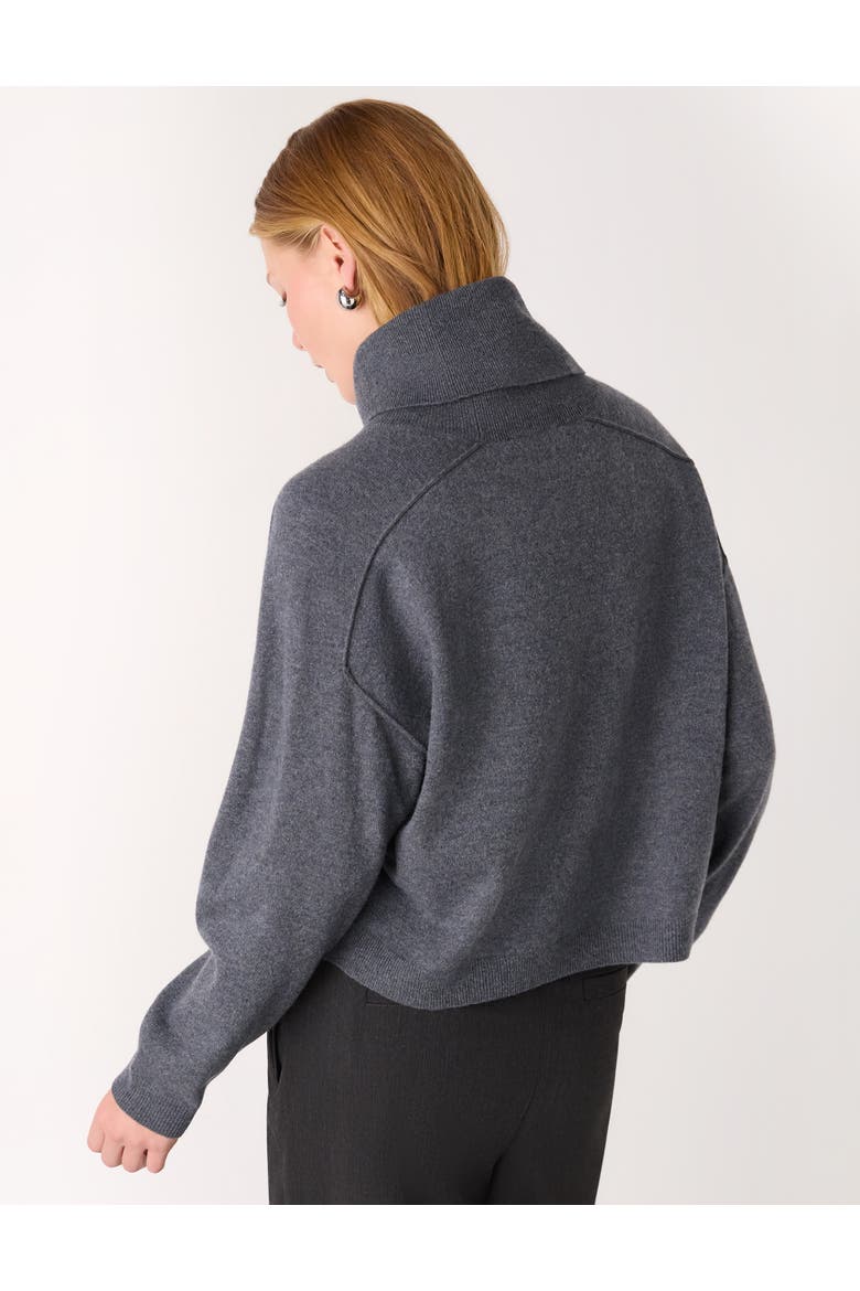 Wool Cowl Neck Knit Sweater, Alternate, color, Grey