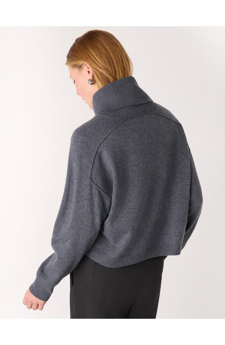 Whistles Wool Cowl Neck Knit Sweater, Alternate, color, Grey