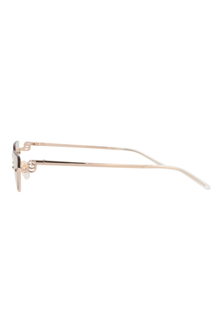 53mm Gradient Cat Eye Sunglasses, Alternate, color, GOLD GOLD YELLOW