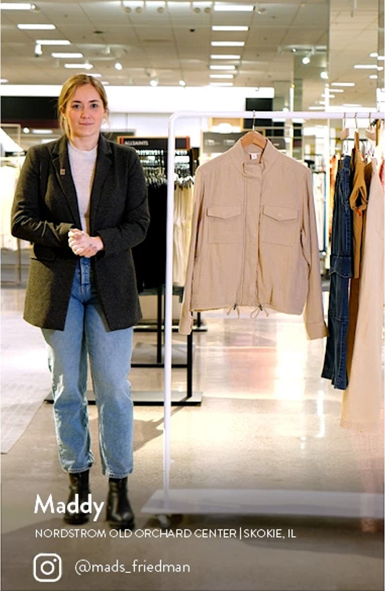 Cotton Gauze Utility Jacket, sales video thumbnail