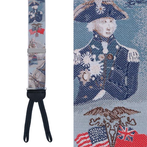 Limited Edition The Commander Woven Silk Formal End Suspenders (Braces)