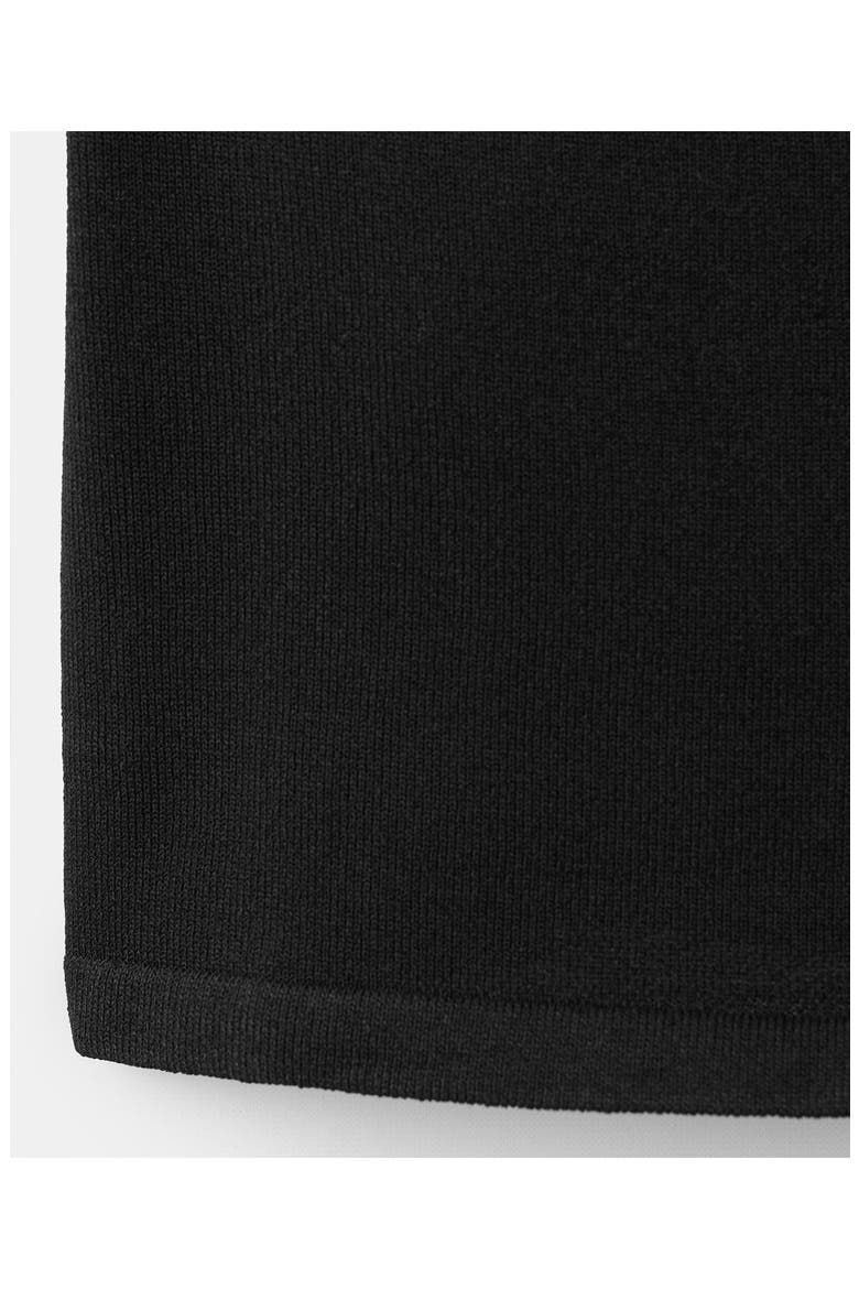 Knotted One Shoulder Tank, Alternate, color, BLACK